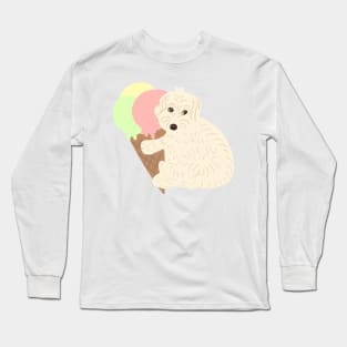 Don't Touch my Ice Cream Maltipoo Dog Long Sleeve T-Shirt